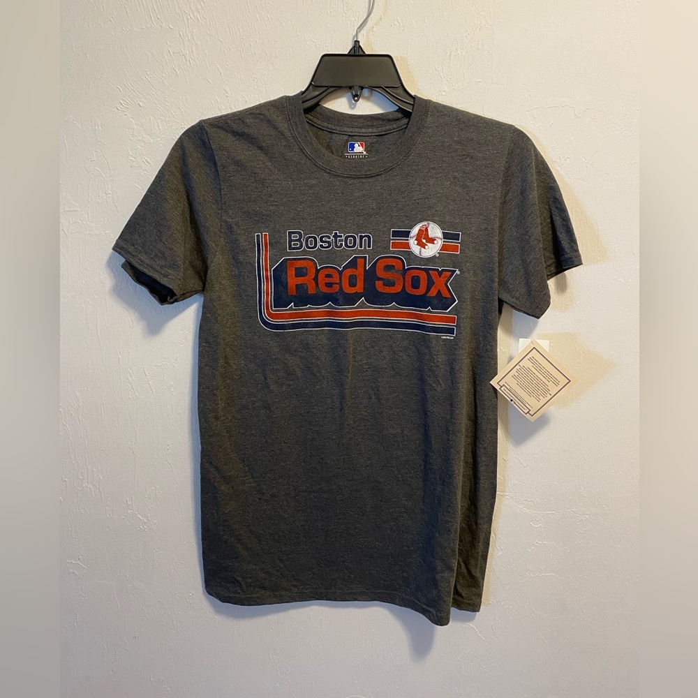 MLB Boston Red Sox Gray Short Sleeve Graphic Tee Size Small